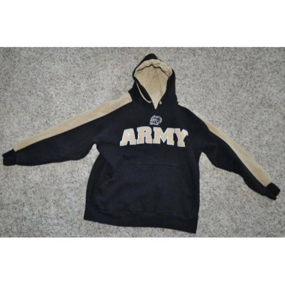 Mens Army Hoodie Team Edition Apparel Small Black & Gold Football Sweatshirt
